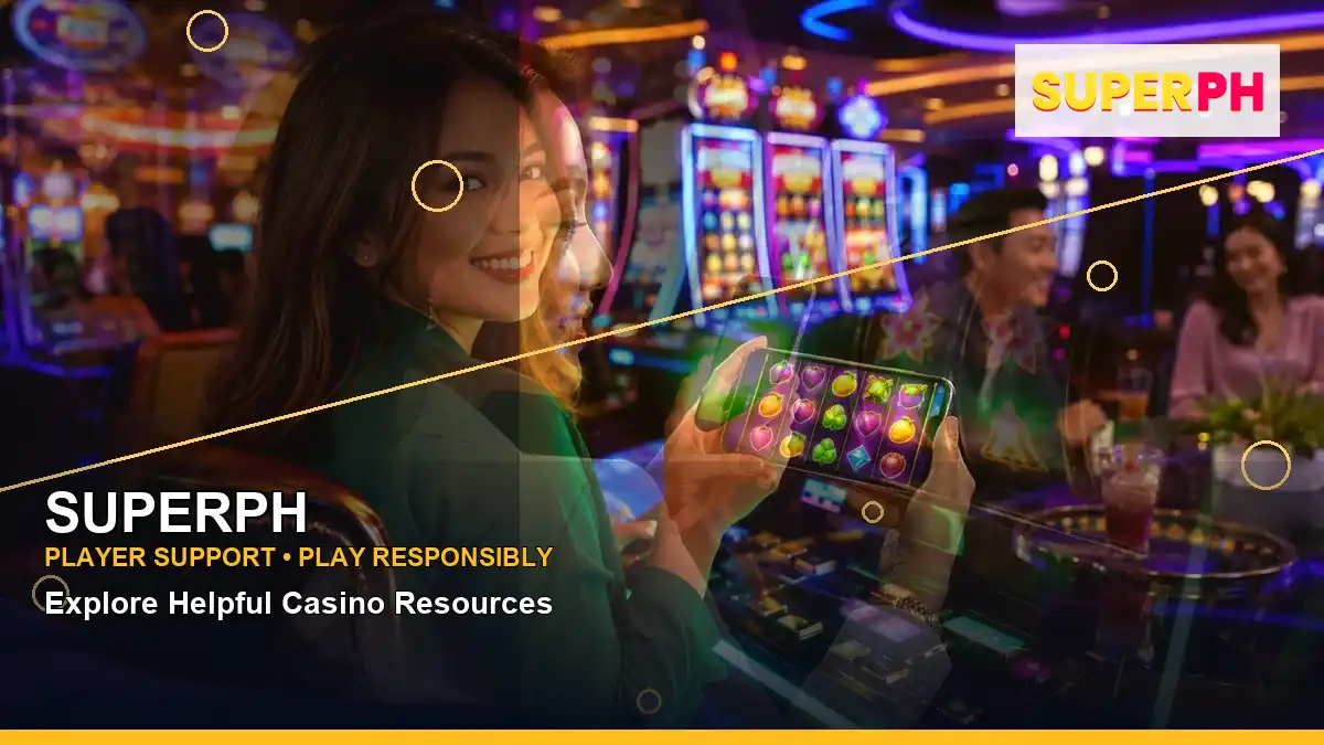 SUPERPH left-diagonal VIP casino rewards highlighting mobile-friendly casino play